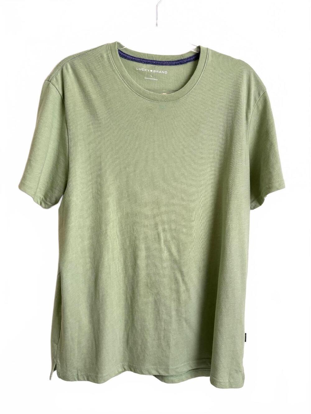 Lucky Brand | Men’s Light Moss Green Classic Short Sleeve Tee T-Shirt Size L